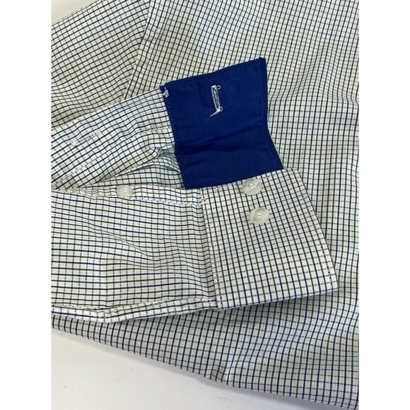 3 NWT Galaxy Mens Size M Slim Fit Long Sleeve Dress Shirt. Contrasting Cuff/Seam - Picture 9 of 9